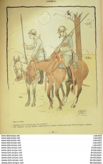 La Baionnette 1917 # 102 (Heros   Quatre Pattes) Rabier Wegener Gerda Gallo La Rallic