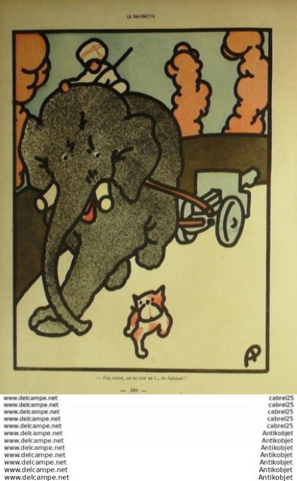 La Baionnette 1917 # 102 (Heros   Quatre Pattes) Rabier Wegener Gerda Gallo La Rallic