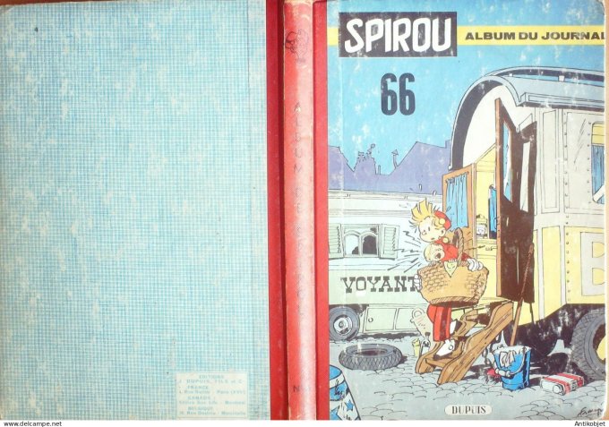 Album Spirou 66 Dupuis (n°1040-1049) 1958 (20-038 au 17-10) Eo complet
