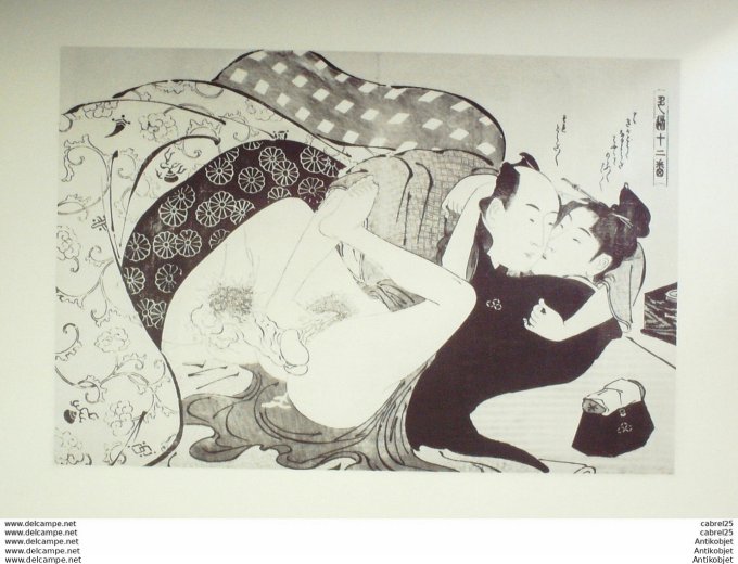 Estampe Japonaise scène érotique (Kitagawa Utamaro 1753-1806)