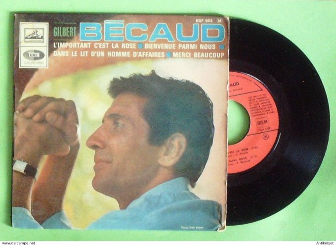 Bécaud Gilbert 45T EP L'important c'est la rose 1967