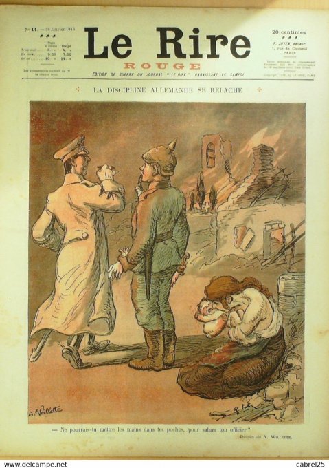 Le RIRE rouge-1915-  11-Rapeno Willette Beauvais Métivet Poulbot Moriss Docquois