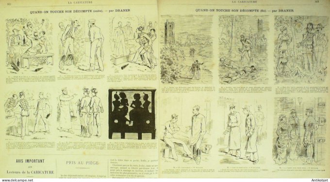 La Caricature 1881 #  98 Premiers froids trockLoys Draner