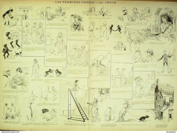 La Caricature 1881 #  98 Premiers froids trockLoys Draner