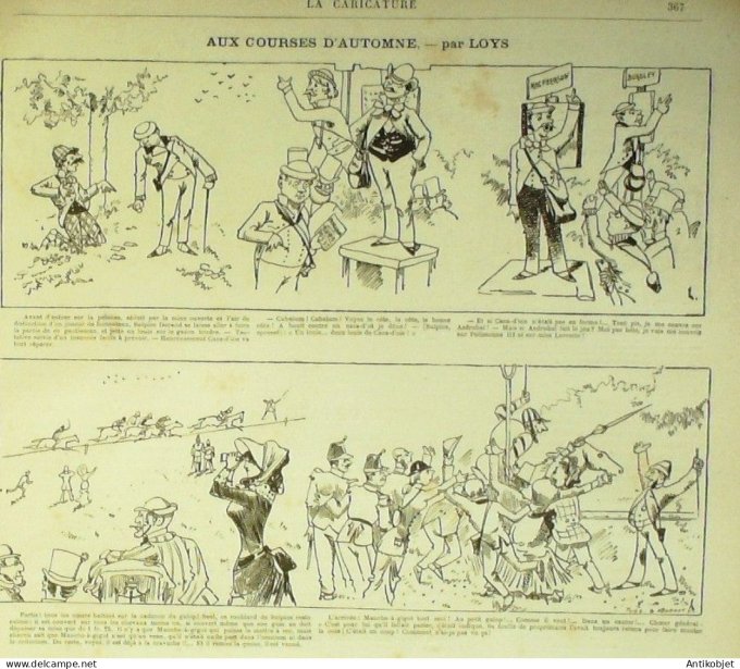 La Caricature 1881 #  98 Premiers froids trockLoys Draner