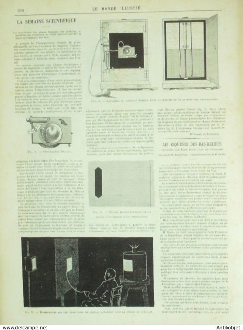 Le Monde illustré 1896 n°2070 Cuba marché Pieds Humides Douarnenez (29) Anvers incendie