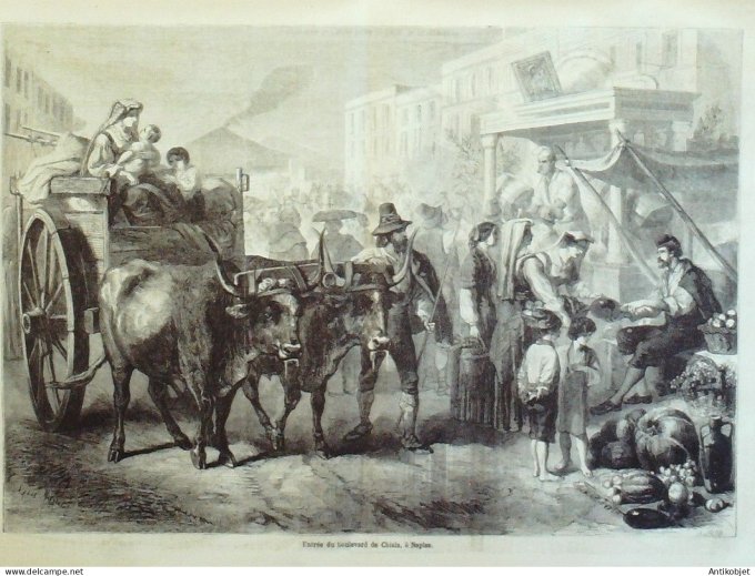 Le Monde illustré 1861 n°232 Marseille (13) Nantes (44) Italie Naples Brésil Rio-De-Janeiro