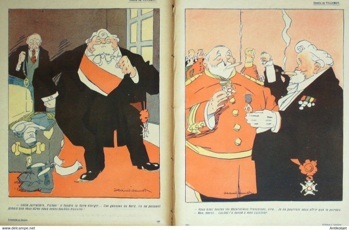 L'Assiette au beurre 1908 # 373 Fallières à Londres Bernard Delannoy