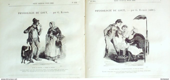 Petit journal pour Rire 1859 # 232 Au village Grevin