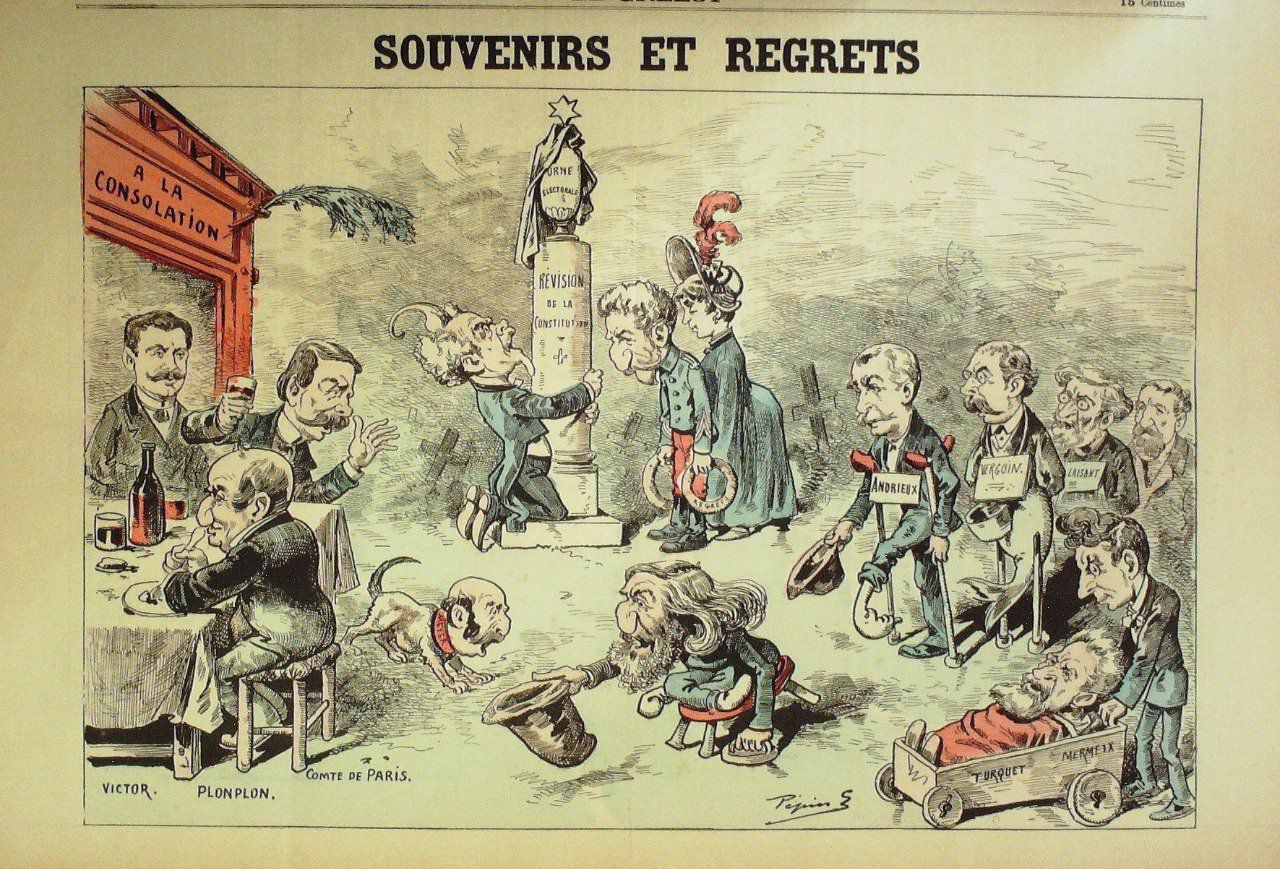Le Grelot 1889 n°969 SOUVENIRS et REGRETS PEPIN