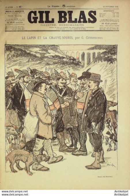 Gil Blas 1894 n°46 Georges CLEMENCEAU Jean RICHEPIN GUAY Albert SAMAIN Jean AJALBERT