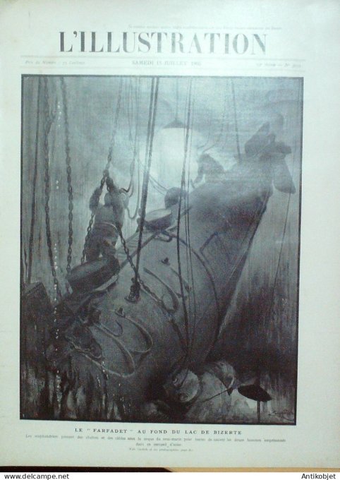 L'illustration 1905 n°3255 Tunisie Bizerte Farfadet Ukraine Odessa Kniaz-Potemkine Cyclones Brest (2