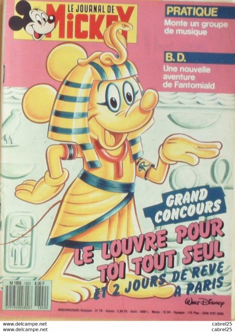 Journal de Mickey n°1820 JAMAIS BLEU (18-5-1987)