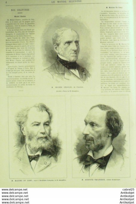 Le Monde illustré 1881 n°1240 Besancon (25) Victor Hugo Billard Slosson Et Vignaux Ecole Polytechniq