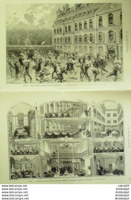 Le Monde illustré 1881 n°1240 Besancon (25) Victor Hugo Billard Slosson Et Vignaux Ecole Polytechniq