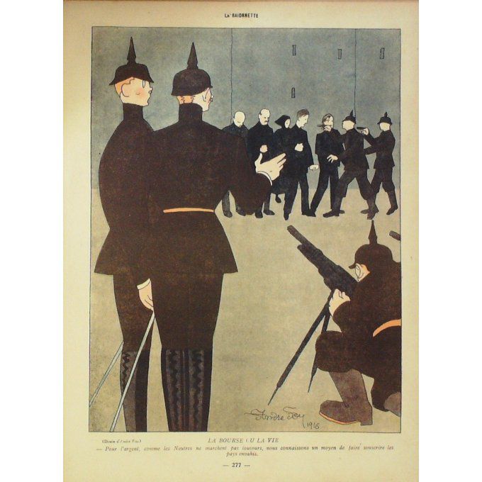 La Baionnette 1917 n°096 (Finances) GASTYNE FOY PALLIER QUINT CHATILLON KERN FALKE