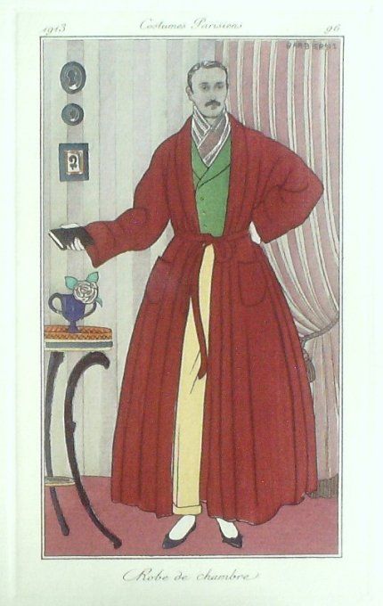 Barbier George Pochoir Mode Art Deco n° 96-1913 Journal des Dames