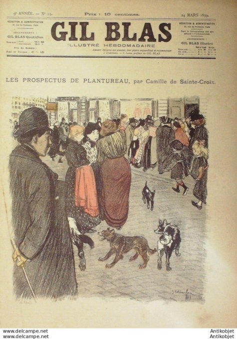Gil Blas 1899 n°12 Camille STE CROIX André COLOMB Edmond CHAR Albert JARACH