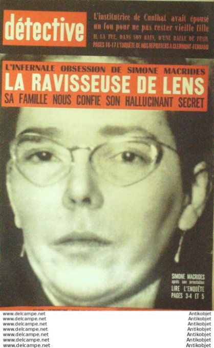 Détective 1966 # 1028 Toulon Bourges Vire Courrières Sallaumines le Havre Agen