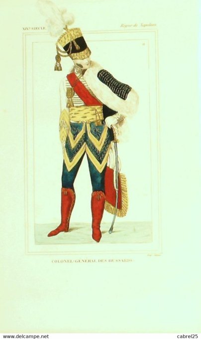 Hussard Colonel du 19ème régiment sous Napoléon 1852