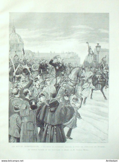 Le Monde illustré 1886 n°1567 Cannes (06) reine Victoria Général Saussier Bruxelles La Walkyrie