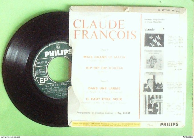 François Claude 45T EP Mais quand le matin 1967