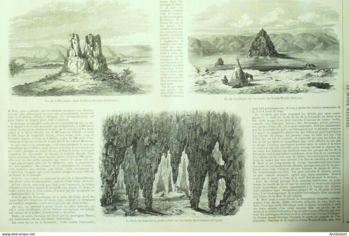 Le Monde illustré 1857 n°  2 Nouvelle-Calédonie Port-de-France Toulon (83)