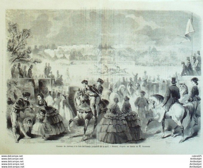 Le Monde illustré 1861 n°231 Londres Annecy Madrid Del Campo Argentine Santa Fe