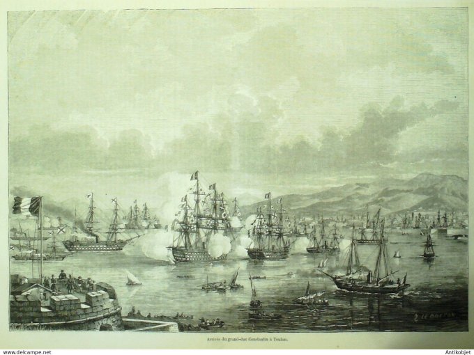 Le Monde illustré 1857 n°  2 Nouvelle-Calédonie Port-de-France Toulon (83)