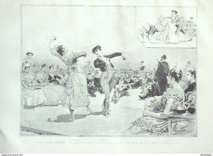 Le Monde illustré 1886 n°1570 Pagny-sur-Moselle (54) Espagne Feria de Sévilla Hôpital Salpètrière