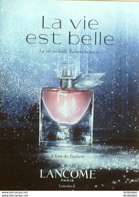 Publicite Cosmetique Lancome 1984