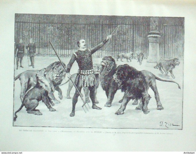 Le Monde illustré 1891 n°1782 Limoges (87) Japon Otsu Tunisie Kairouan St-Pétersbourg Sceaux (92)