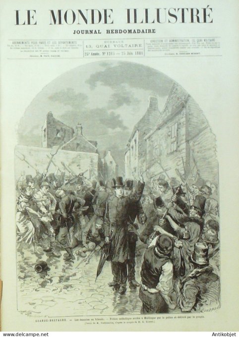 Le Monde illustré 1881 n°1265 Algérie Oran Tunisie Djebel Larrabia Canada Québec Panama Paraiso Cana