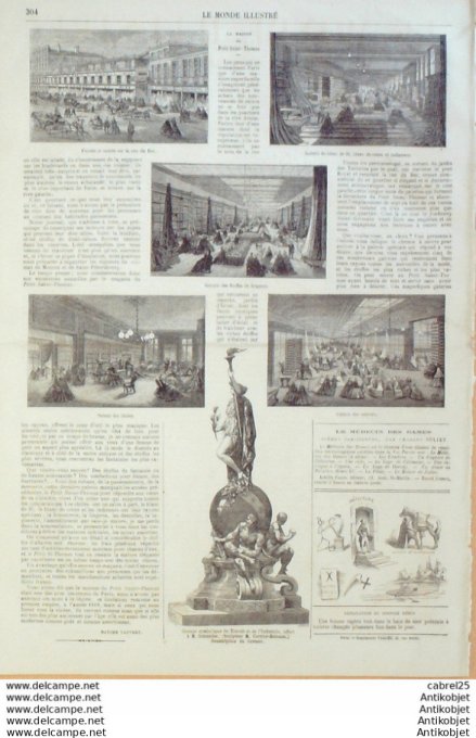Le Monde illustré 1865 n°447 Toulon (83) Italie Turin Angleterre Lord Palmerston Msgr Xavier De Mero