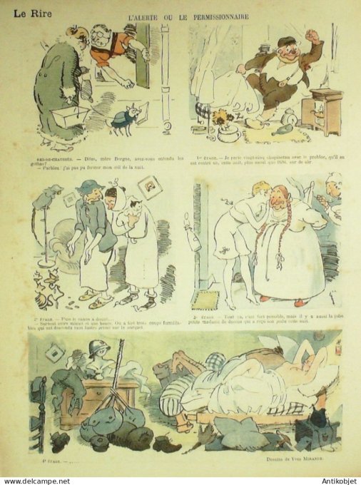 Le Rire Rouge 1918-03- 9 # 173 Journal humoristique Ed.Originale Bouchardon & Mornet