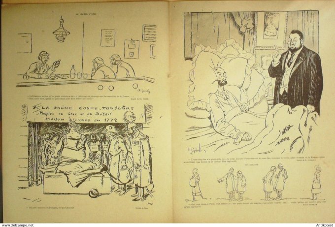 Le Rire Rouge 1918-03- 9 # 173 Journal humoristique Ed.Originale Bouchardon & Mornet
