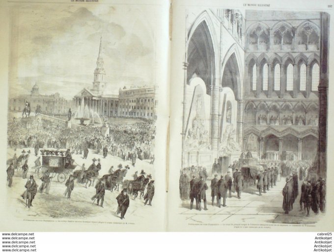 Le Monde illustré 1865 n°447 Toulon (83) Italie Turin Angleterre Lord Palmerston Msgr Xavier De Mero