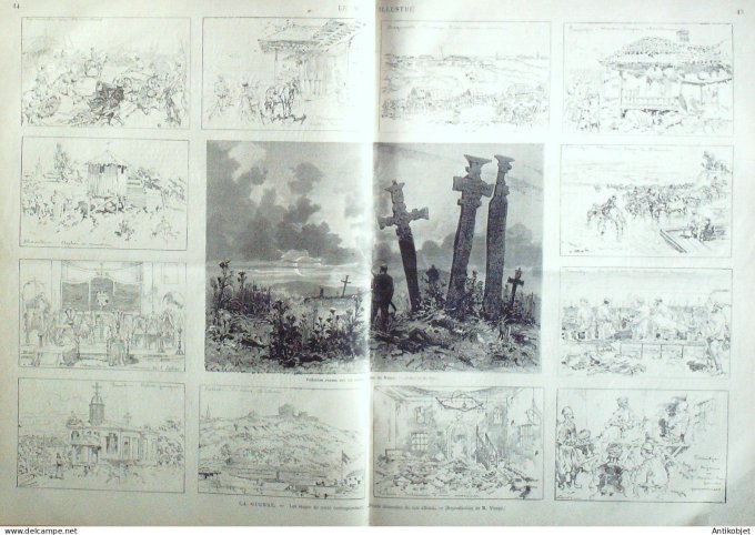 Le Monde illustré 1877 n°1058 Hongrie Sistowo Simnitza