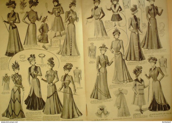 La Mode du Petit journal 1898 n°42 Chapeau Wilhelmine & Cendrionnette