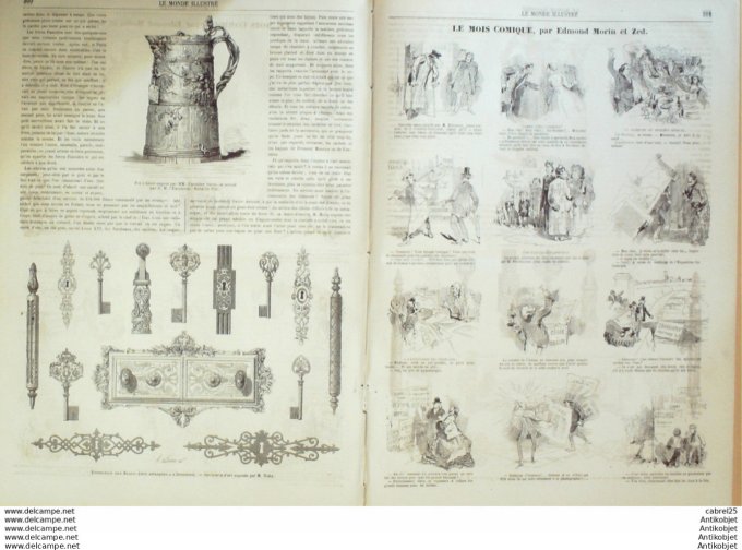 Le Monde illustré 1865 n°447 Toulon (83) Italie Turin Angleterre Lord Palmerston Msgr Xavier De Mero