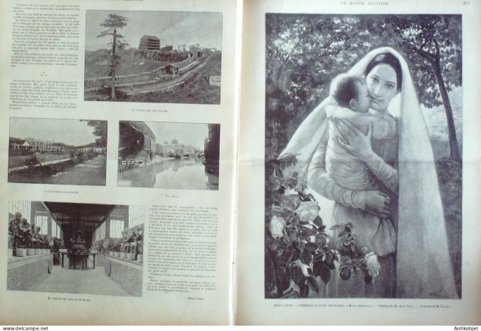 Le Monde illustré 1899 n°2215 Chine Canton Rennes (35) Dreyfus Pont Alexandre III