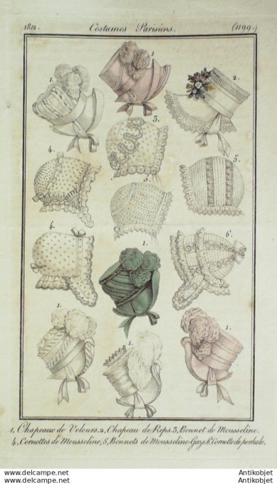 Les Modes parisiennes 1858 n°802 Robes en gros de Naples et en soie