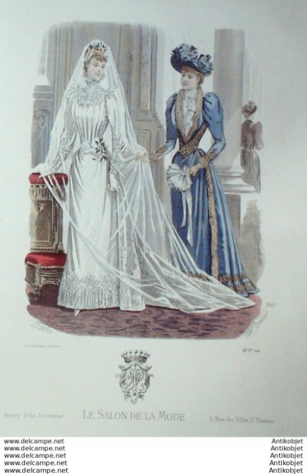 Gravure Mode Salon 1889 # 1001 (Old Fashion plate)