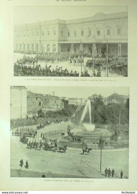 Le Monde illustré 1903 n°2406 Edouard VII Algérie constantine Sétif Tunis Bizerte El-Euch Djebel-Keb