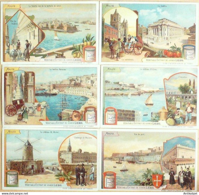 Chromo Liebig Sang  999 Au bords de mer (1910)