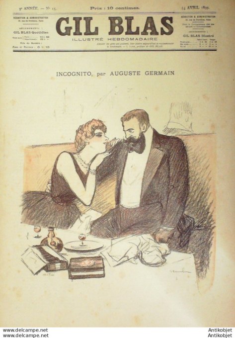 Gil Blas 1899 n°15 Auguste GERMAIN André COLOMB Edmond CHAR HYP