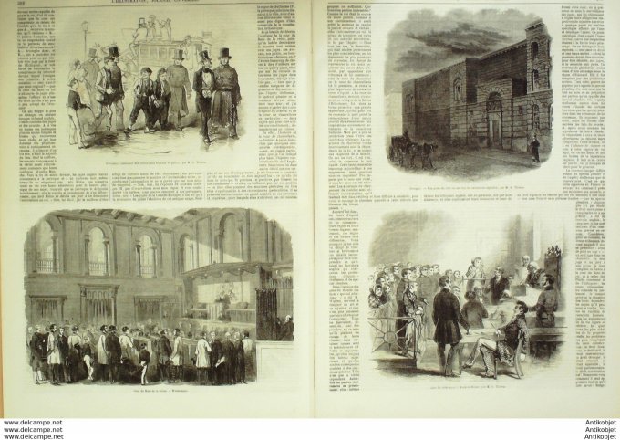 L'Illustration 1850 n°382 Suisse THOUME Angleterre WESTMINSTER MANSION House BLAISY (21)
