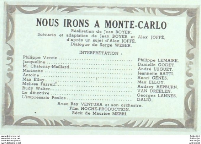 Nous irons A Monte Carlo Philippe Lemaire Henri Genes