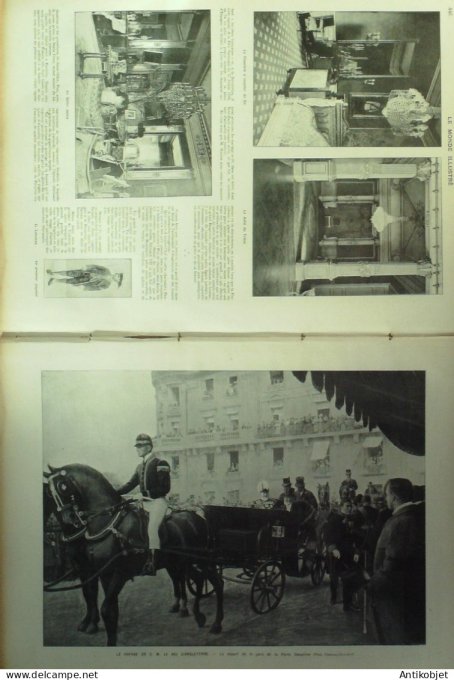 Le Monde illustré 1903 n°2406 Edouard VII Algérie constantine Sétif Tunis Bizerte El-Euch Djebel-Keb