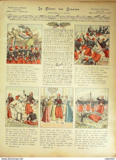 Le Chant Des Zouaves (Pellerin d'epinal)